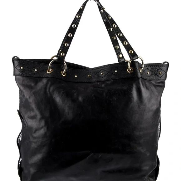 Beautiful Ex large Black Irina Babushka Leather Tote - Picture 5 of 17